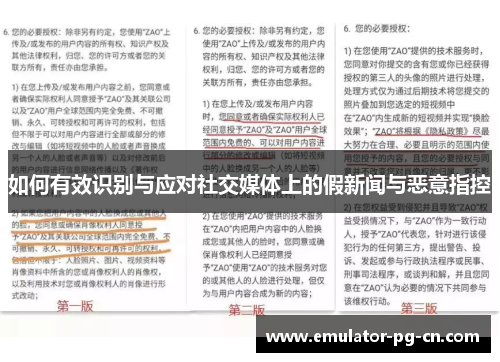 如何有效识别与应对社交媒体上的假新闻与恶意指控